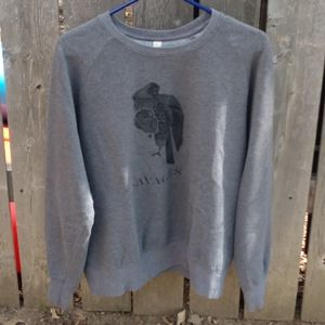 Earth Positive Climate Neutral "SAVAGES" Sweater L Gray/Black